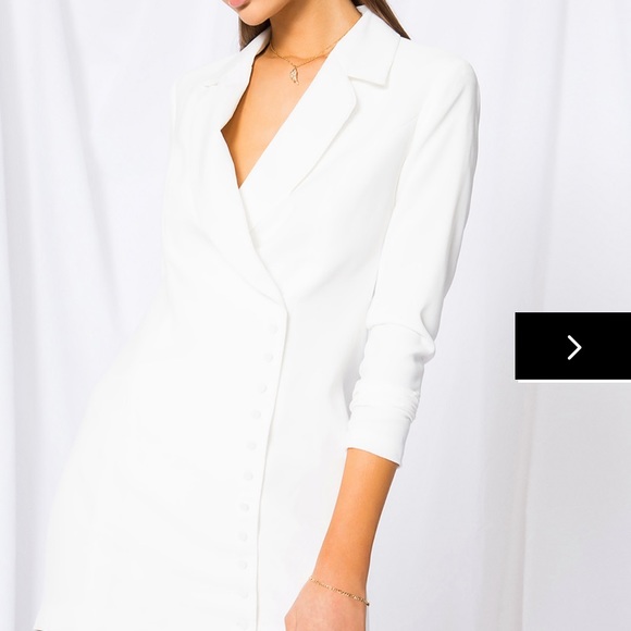 button down blazer dress